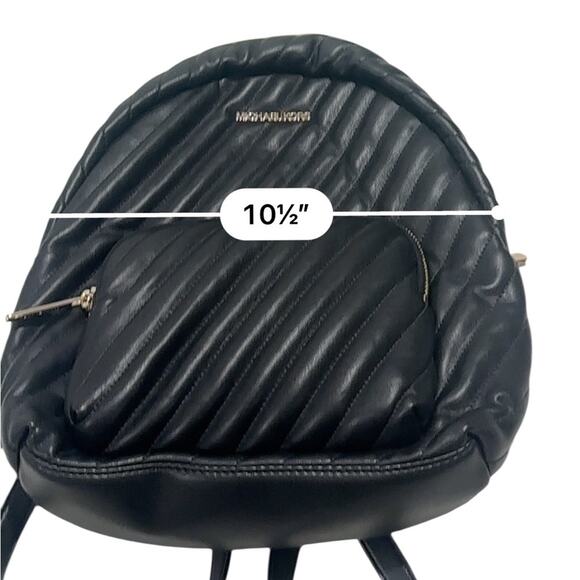 Michael Kors ERIN Black Quilted Backpack - Picture 6 of 8